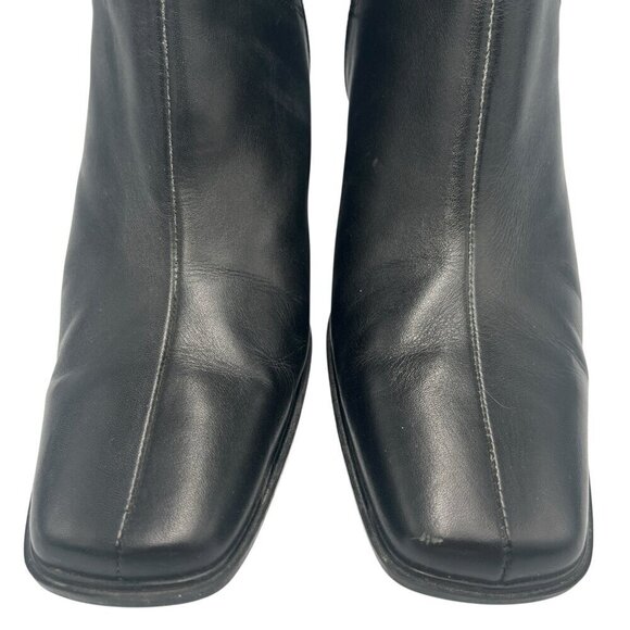 Isotoner Womens Patchwork Leather Ankle Boots Size 8 Platform Block Heel Y2K 90s - Picture 7 of 16